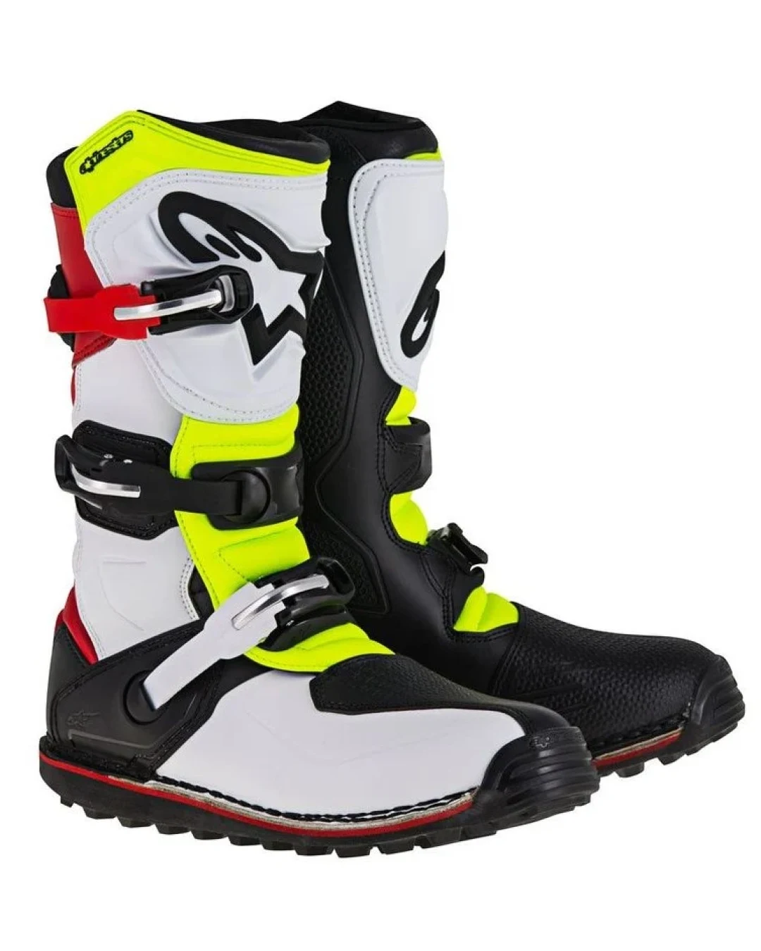 Ботуши ALPINESTARS TECH-T White/Red/Fluo yellow/Black