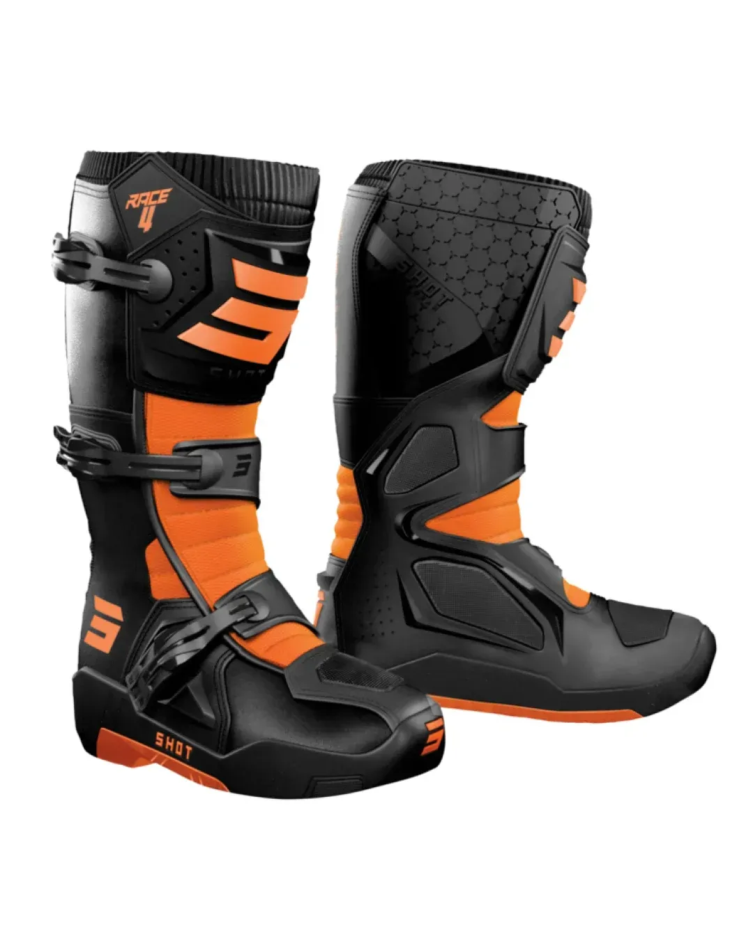 Ботуши SHOT Race 4 Black/Orange