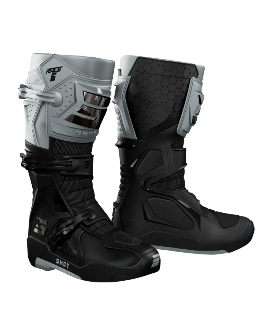 Ботуши Shot Race 6 Black/Grey/Chrome