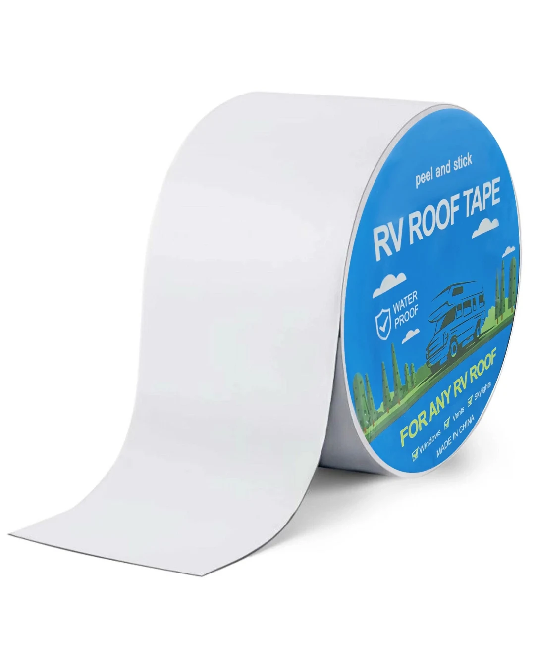 Бутилова Тиксо водоустойчиво за изолация за Покриви - 10см х 5м - RV ROOF TAPE