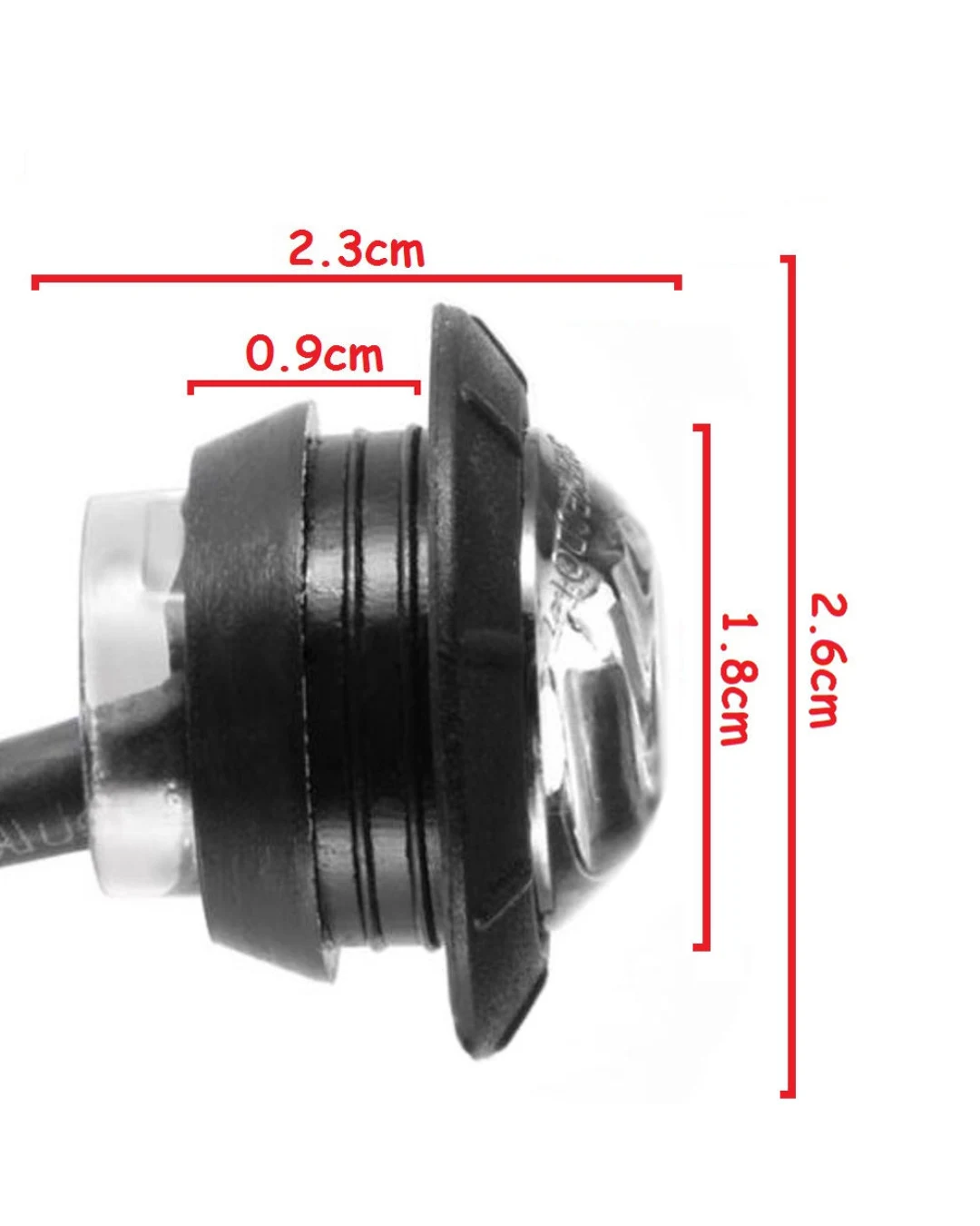 Бял LED Габарит, Тип Копче, Маркер, Токос - 24V