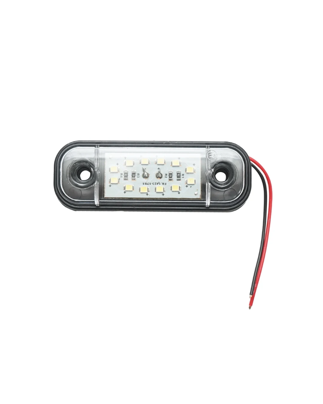 Бяла LED Габаритна светлина / маркер - 12 диода 12V-24V