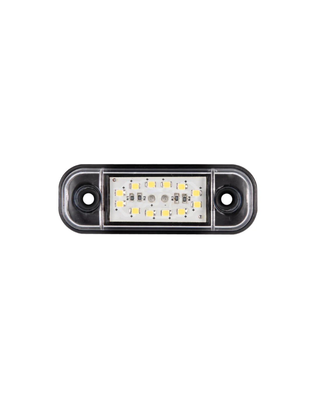 Бяла LED Габаритна светлина / маркер - 12 диода 12V-24V