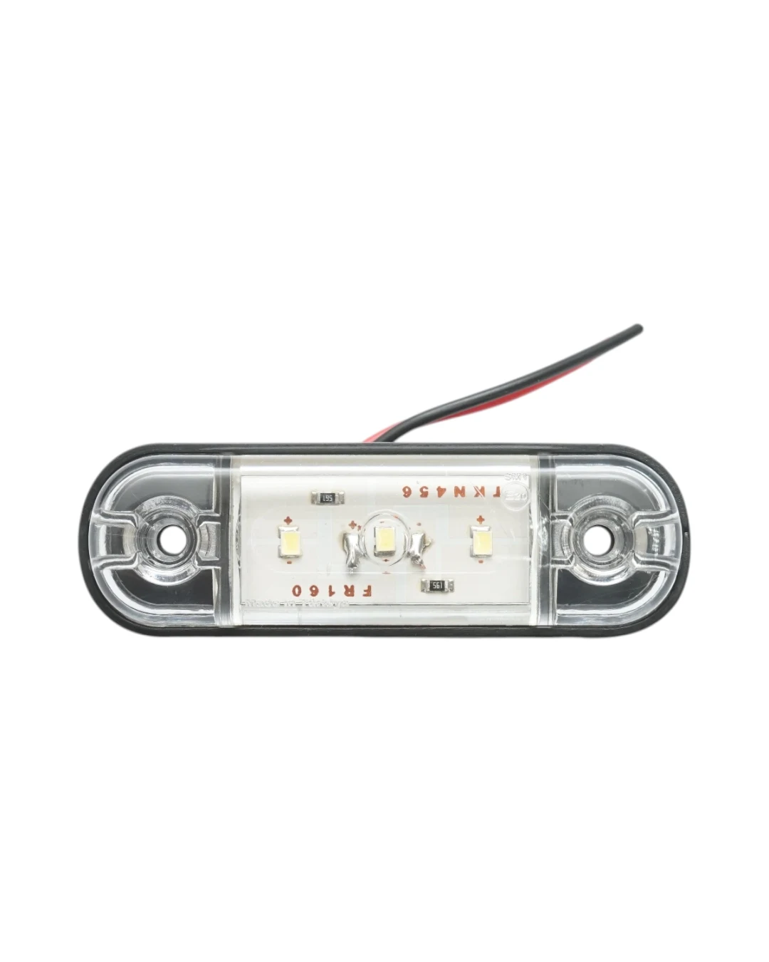 Бяла LED Габаритна светлина / Маркер - 3 диода 12V-24V