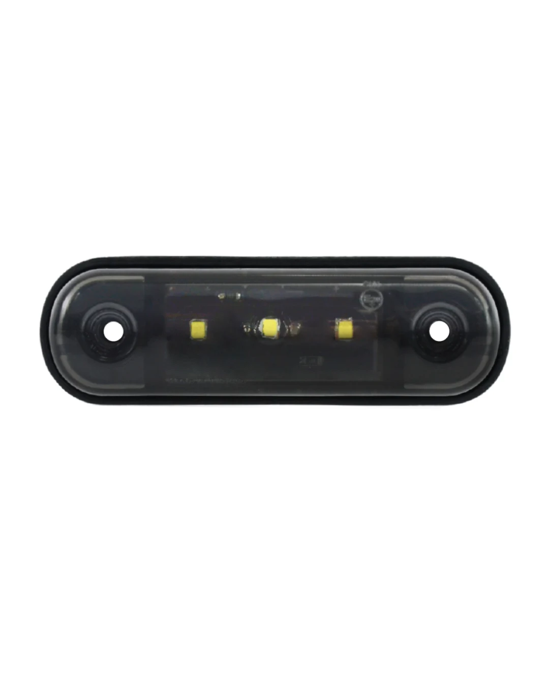 Бяла LED Габаритна светлина / Маркер - Опушен 3 диода 12V-24V