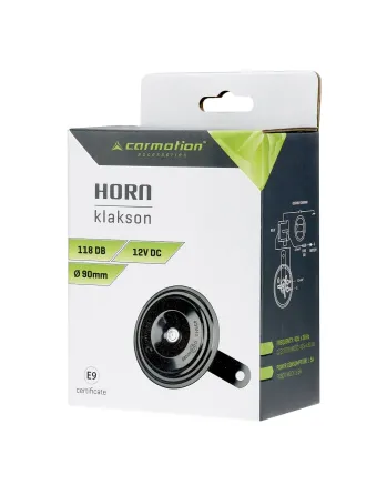 Клаксон Carmotion 12V 118 dB 90 mm E9 (58592)