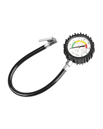 Манометър 16 BAR / 220 PSI с гумен маркуч