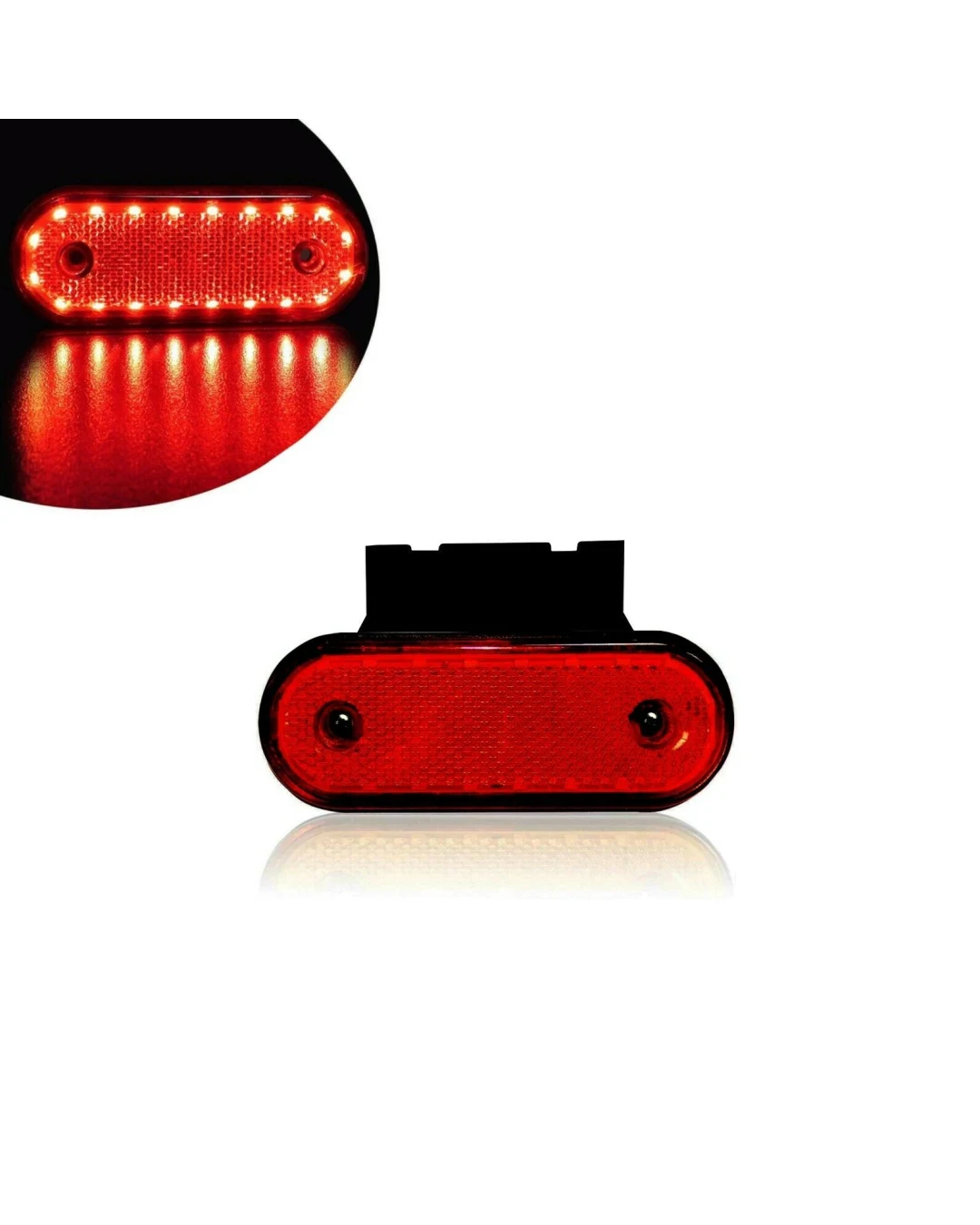 Червен LED Габарит Със Стойка, Маркер, 20 Диода - 12V