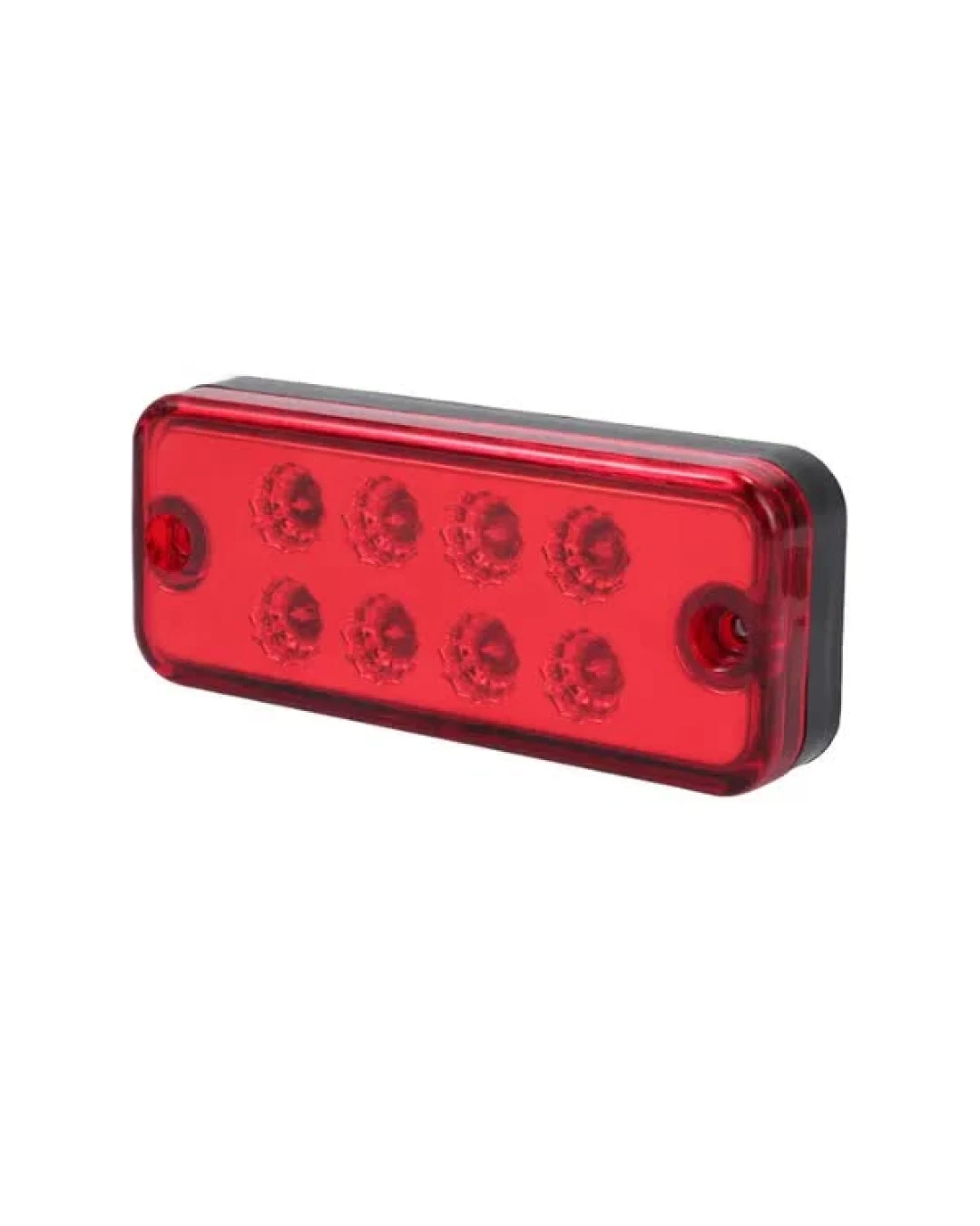 Червен LED Габарит / Светлина / Токос, с 8 диода - 12V - 99mm x 40mm