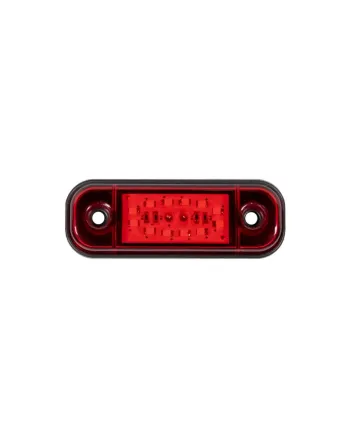 Червена LED Габаритна светлина / маркер - 12 диода 12V-24V