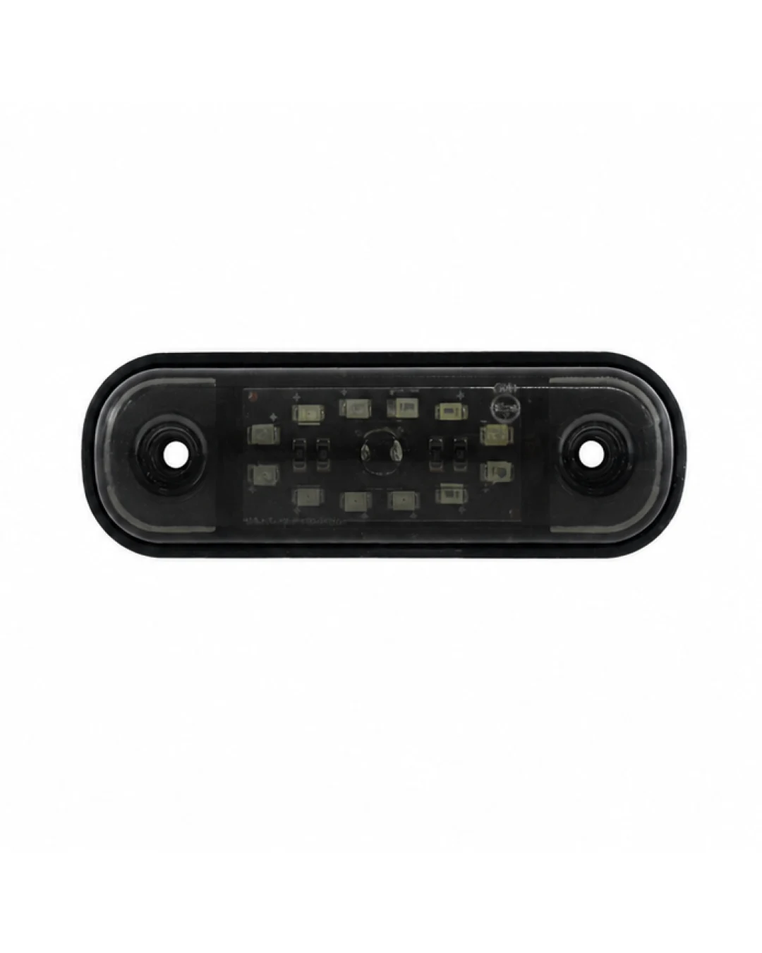 Червена LED Габаритна светлина / маркер - Опушен 12 диода 12V-24V