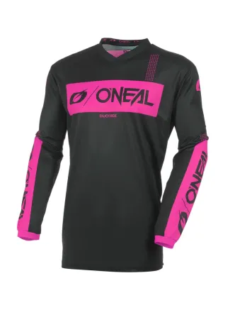 Дамска мотокрос блуза O`NEAL ELEMENT RACEWEAR BLACK/PINK V.27