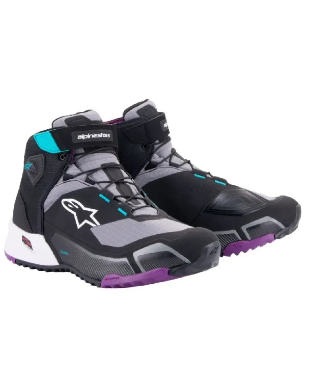Дамски боти ALPINESTARS Stella CR-X Drystar® BLK/BL/GRY/PRPLE
