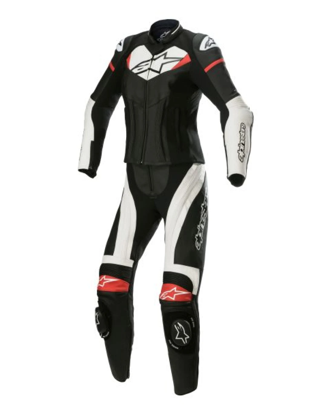 Дамски кожен екип ALPINESTARS STELLA GP PLUS 2PC BLACK/RED/WHITE