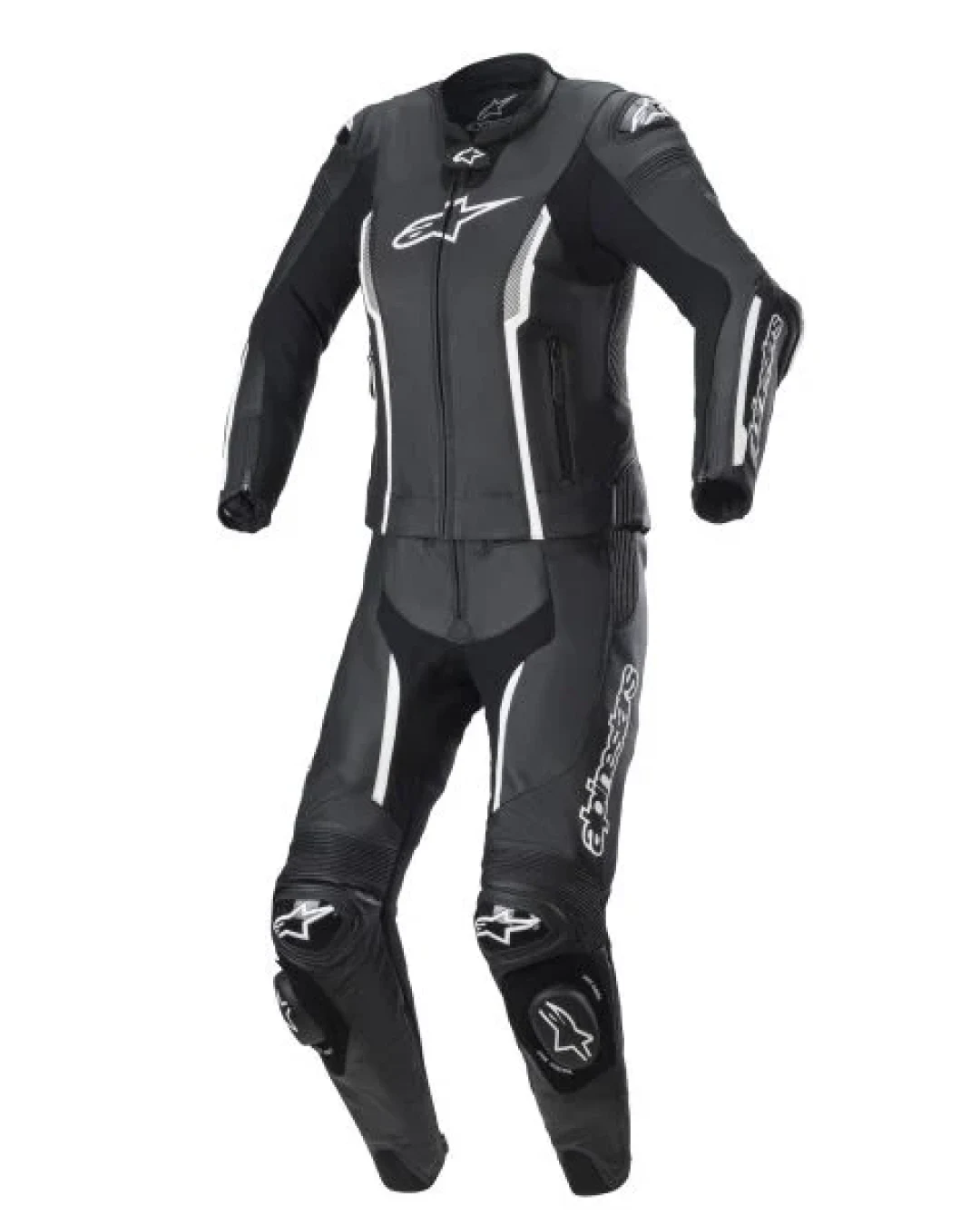 Дамски кожен екип ALPINESTARS STELLA GP Plus MISSILE V2 BLACK/WHITE