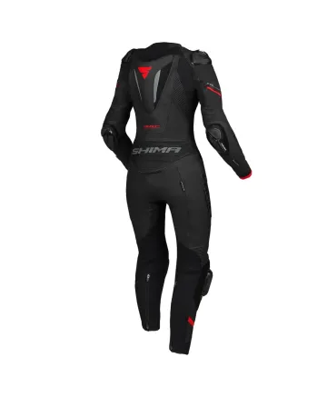 Дамски кожен екип SHIMA MIURA RS BLACK/RED