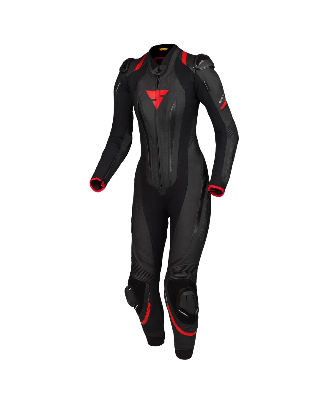 Дамски кожен екип SHIMA MIURA RS BLACK/RED