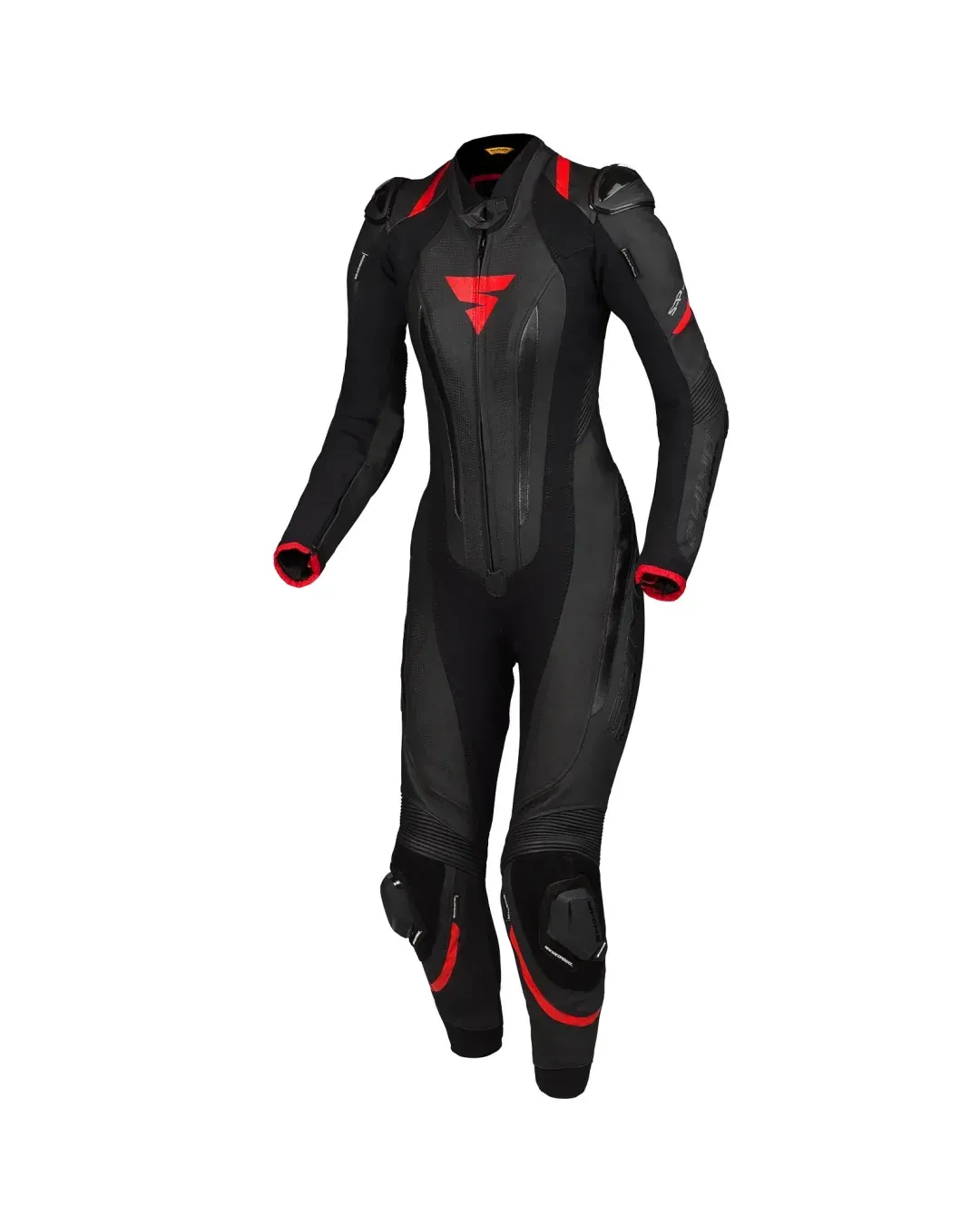 Дамски кожен екип SHIMA MIURA RS BLACK/RED