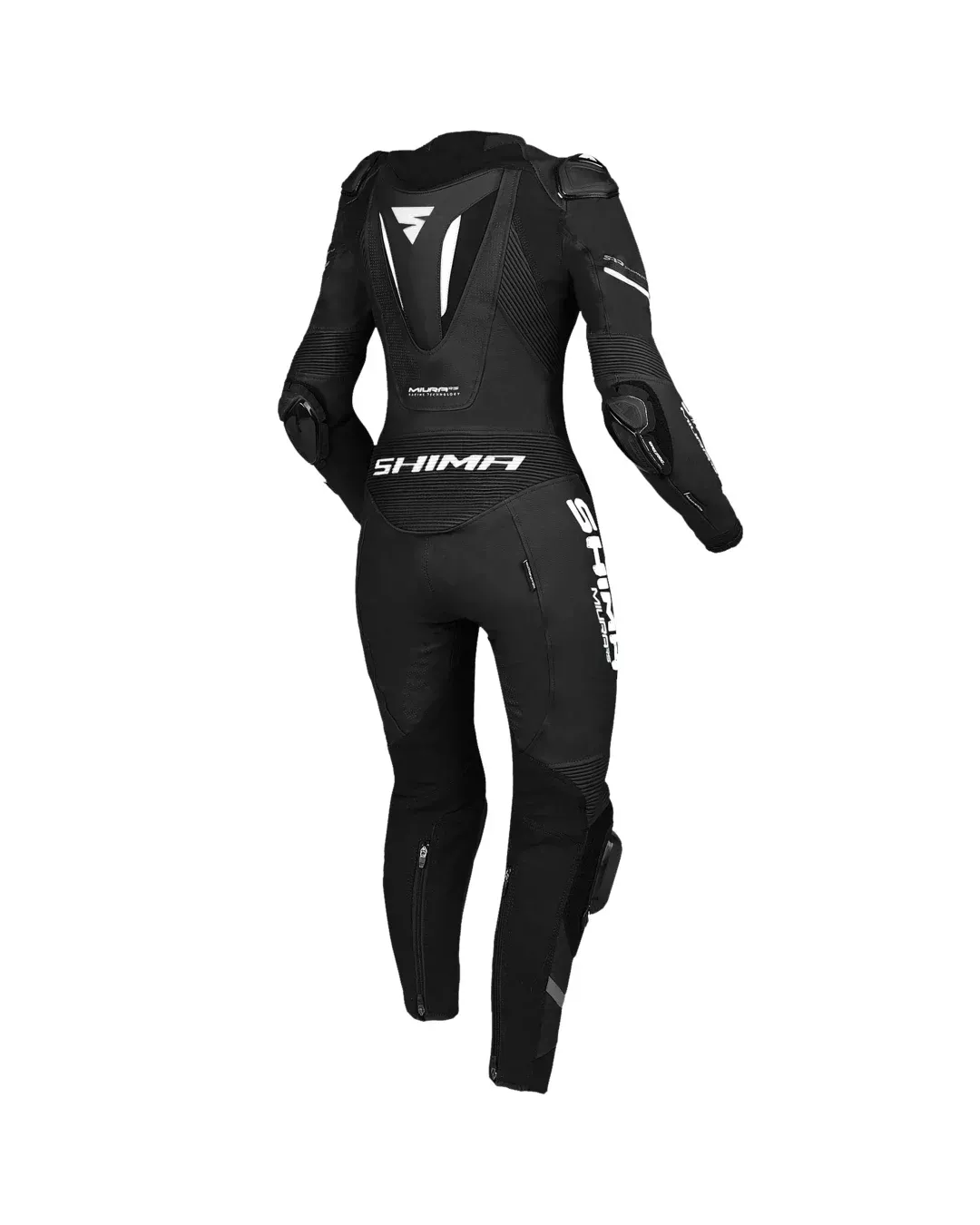 Дамски кожен екип SHIMA MIURA RS BLACK/WHITE