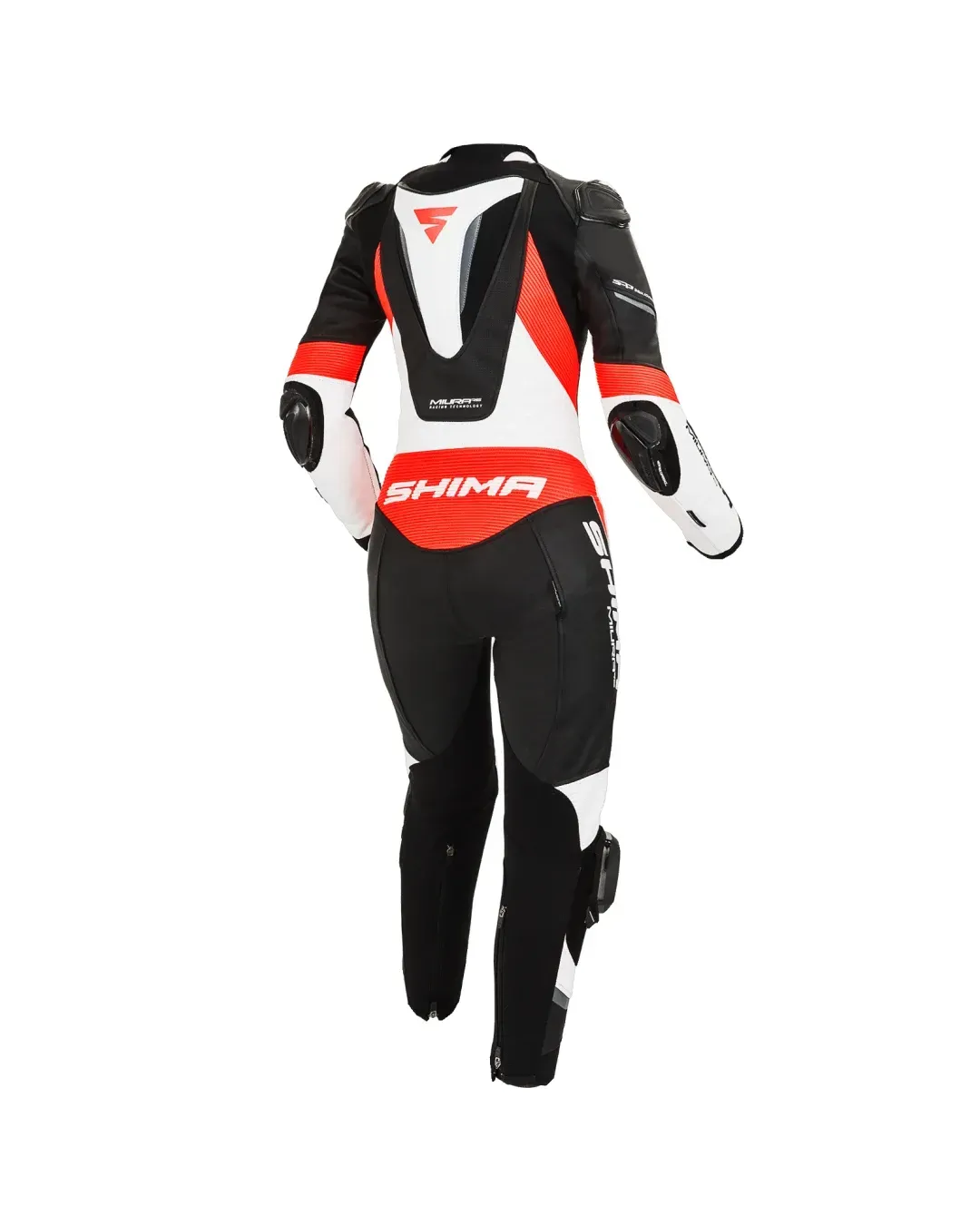 Дамски кожен екип SHIMA MIURA RS WHITE/FLUO