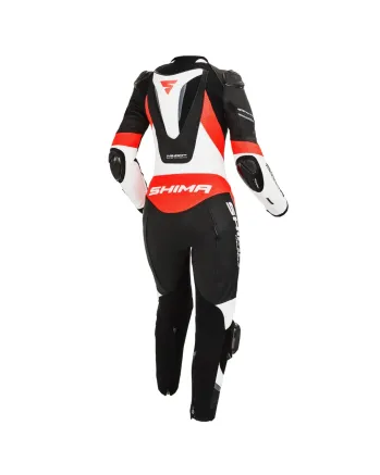 Дамски кожен екип SHIMA MIURA RS WHITE/FLUO