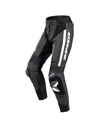 Дамски кожен мото панталон SPIDI  RR PRO 2 Black/White