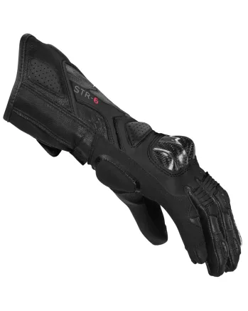 Дамски кожени мото ръкавици SPIDI STR-6 Black
