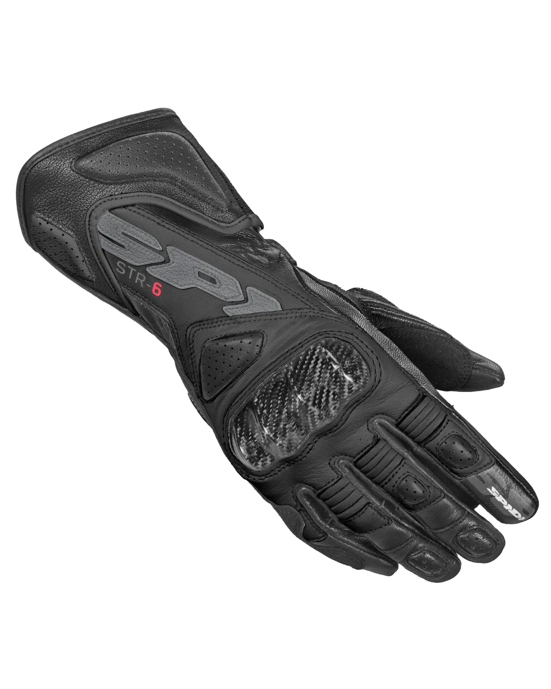 Дамски кожени мото ръкавици SPIDI STR-6 Black