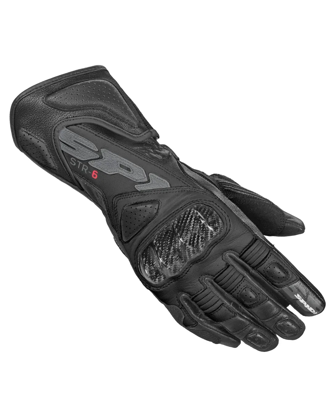 Дамски кожени мото ръкавици SPIDI STR-6 Black