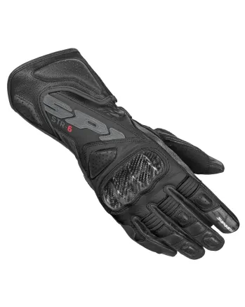 Дамски кожени мото ръкавици SPIDI STR-6 Black