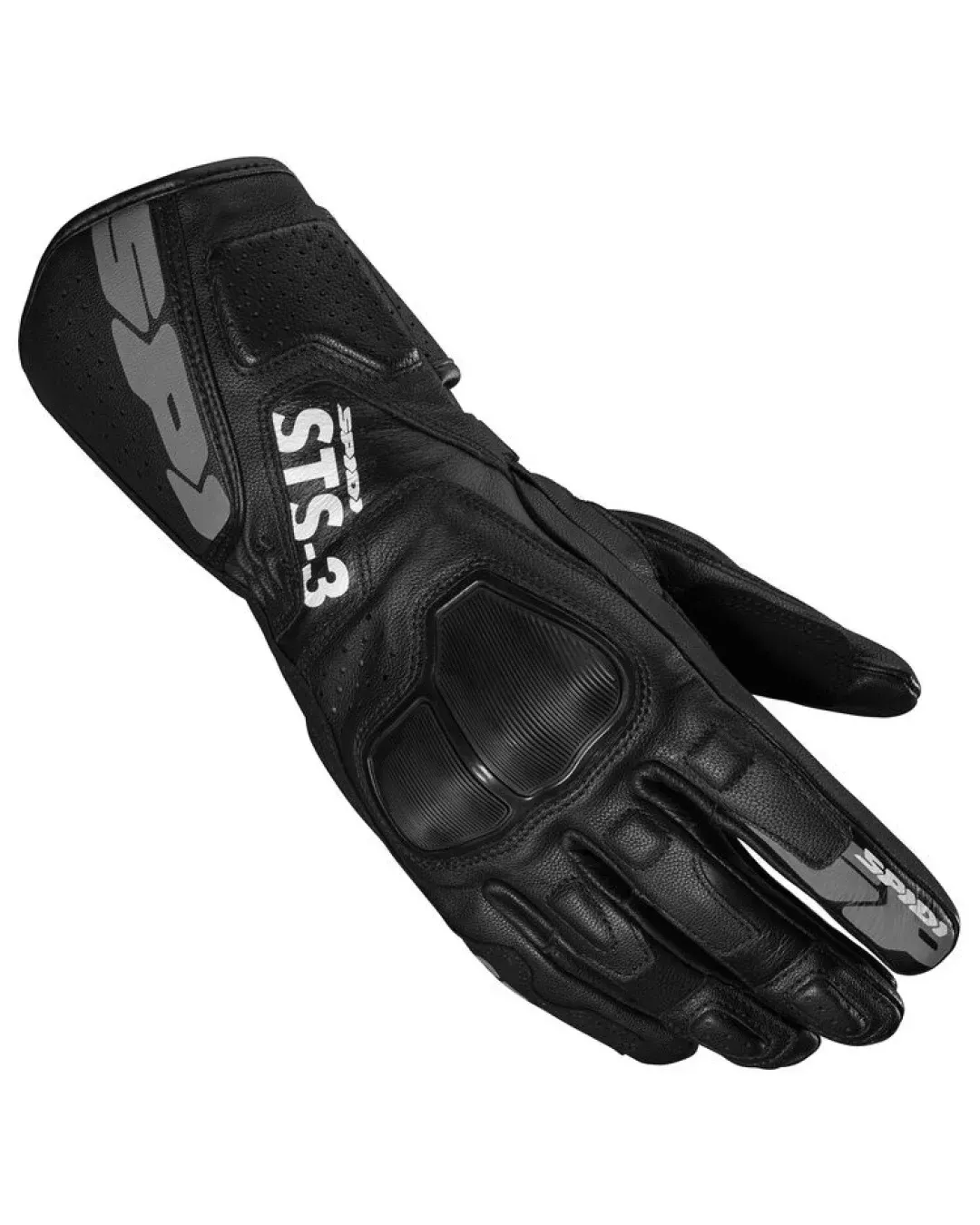 Дамски кожени мото ръкавици SPIDI STS-3 BLACK