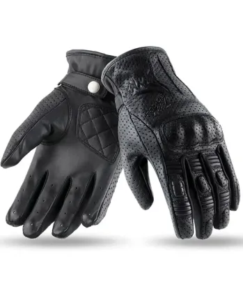 Дамски кожени ръкавици 70 DEGREES SUMMER URBAN BLACK