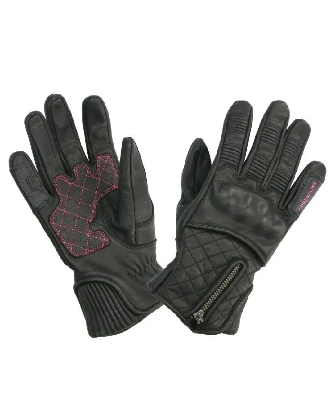 Дамски кожени ръкавици ADRENALINE ORCHID BLACK/PINK