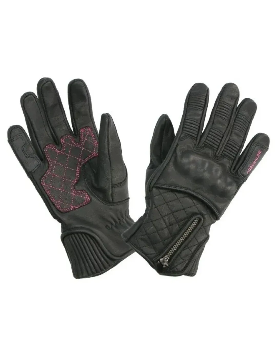 Дамски кожени ръкавици ADRENALINE ORCHID BLACK/PINK