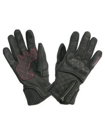 Дамски кожени ръкавици ADRENALINE ORCHID BLACK/PINK
