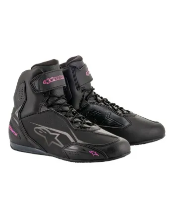 Дамски мото боти ALPINESTARS STELLA FASTER-3 BLACK/FUCHSIA