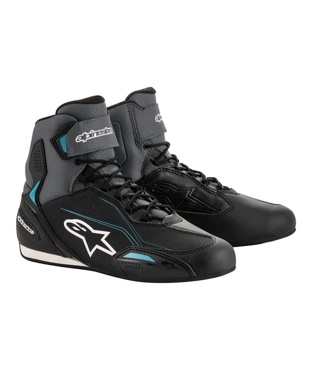 Дамски мото боти ALPINESTARS STELLA FASTER-3 BLACK/GRAY/OCEAN