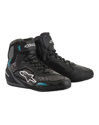 Дамски мото боти ALPINESTARS STELLA FASTER-3 RIDEKNIT BLACK/TEAL