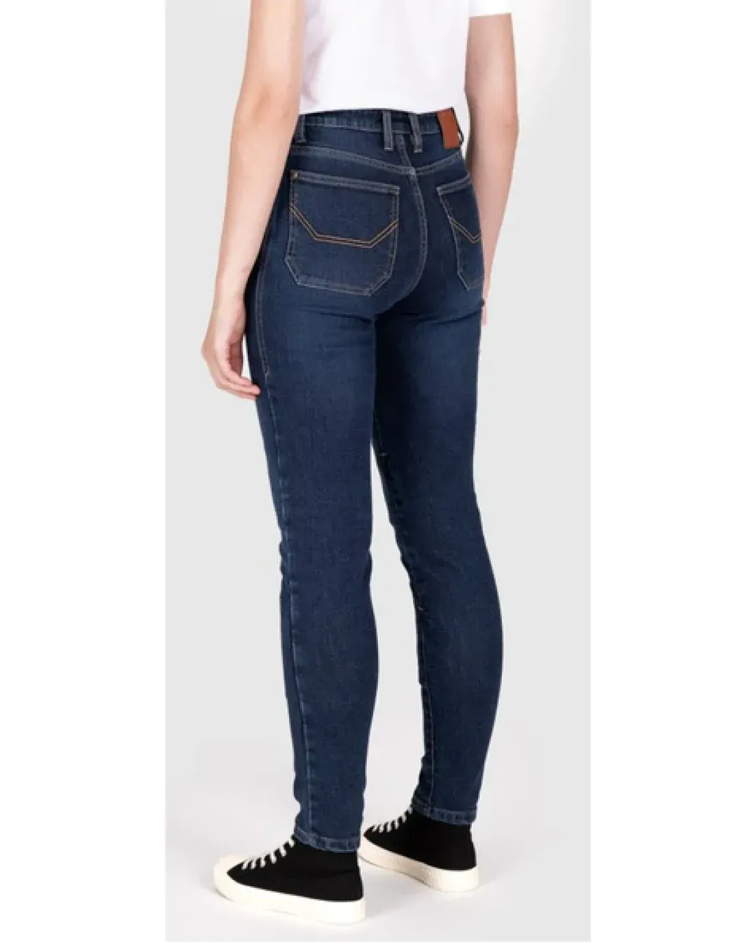 Дамски мото дънки Colton Skinny Stone Wash Indigo - short