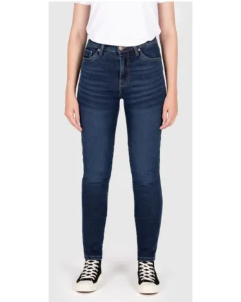 Дамски мото дънки Colton Skinny Stone Wash Indigo - short
