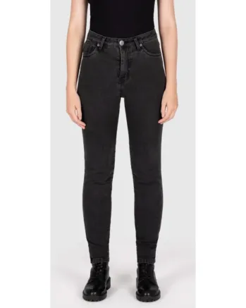 Дамски мото дънки Knox jeans Colton BLACK - regular