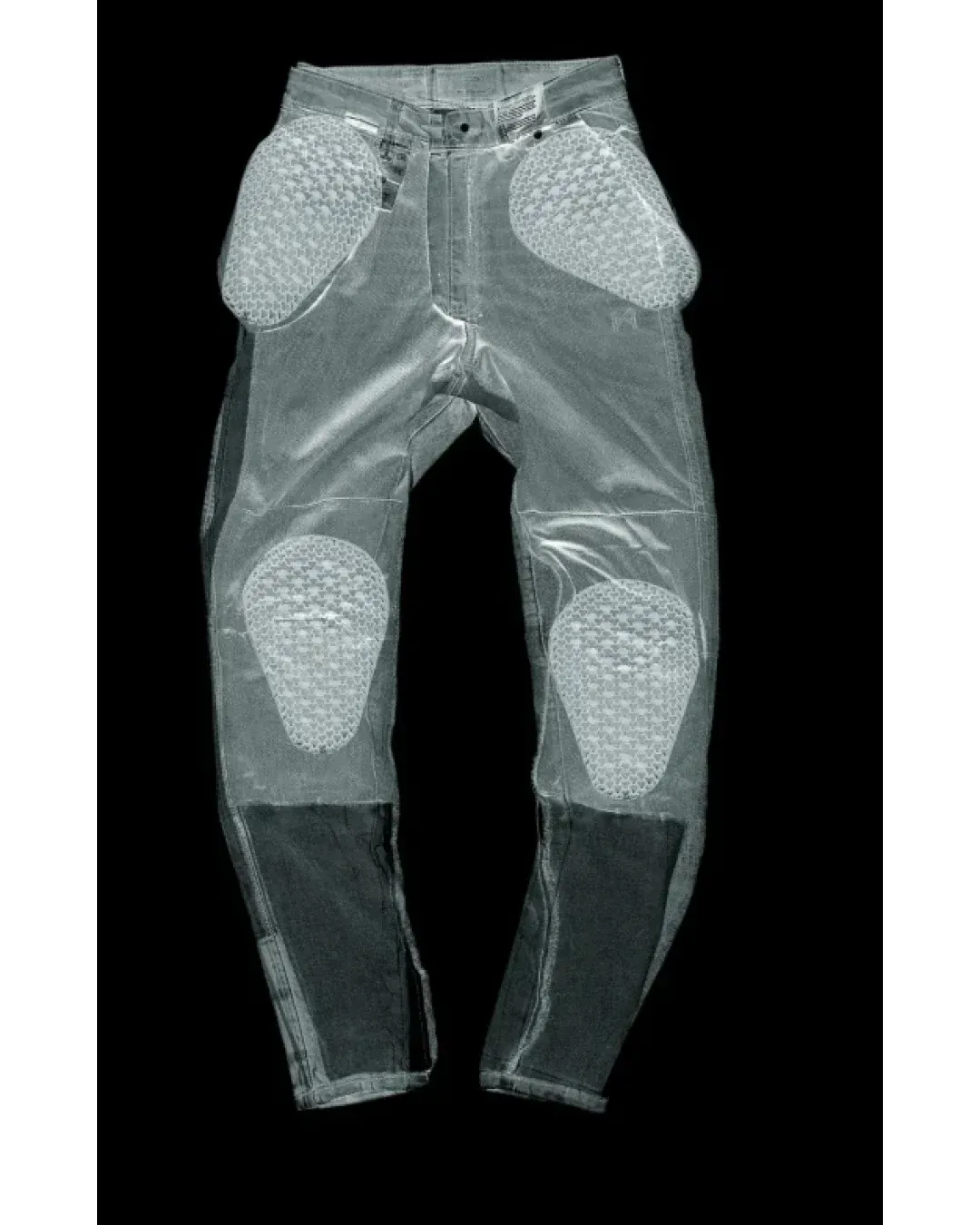 Дамски мото дънки PANDO MOTO Kaya Slim Grey - Slim-Fit Armalith® - SHORT