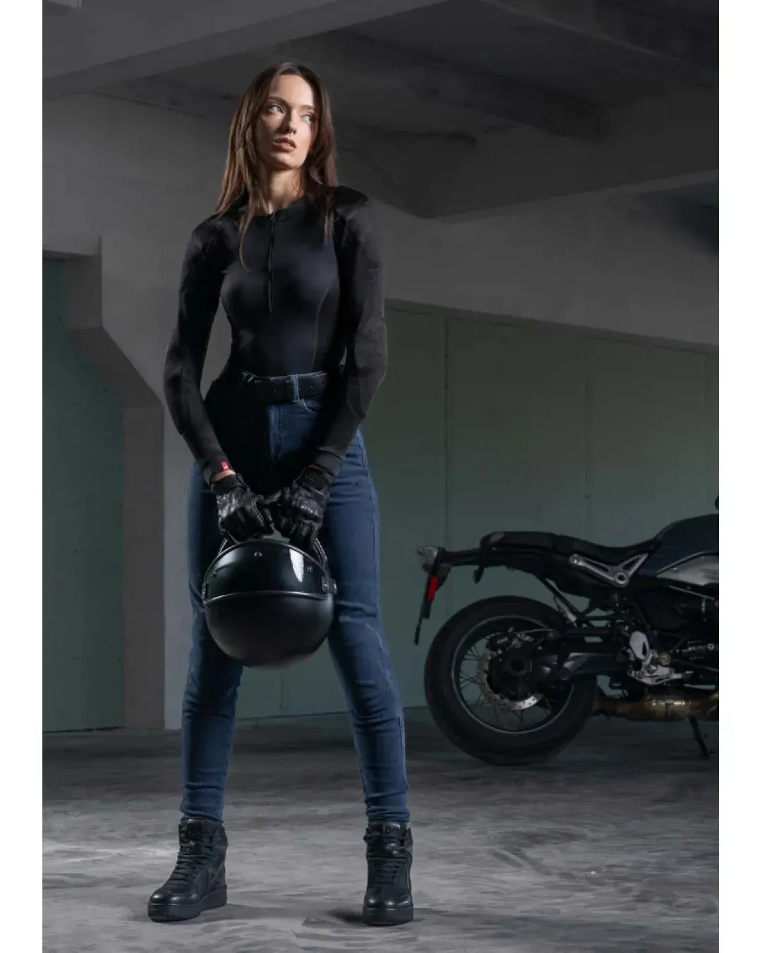 Дамски мото дънки PANDO MOTO KUSARI COR 02 - Skinny-Fit Cordura®