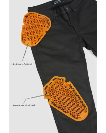 Дамски мото дънки PANDO MOTO LORICA BLACK A - Slim Fit Cordura®