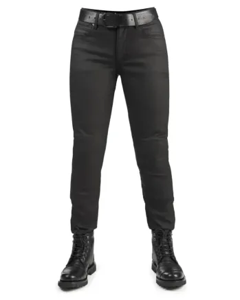 Дамски мото дънки PANDO MOTO LORICA BLACK A - Slim Fit Cordura® - LONG