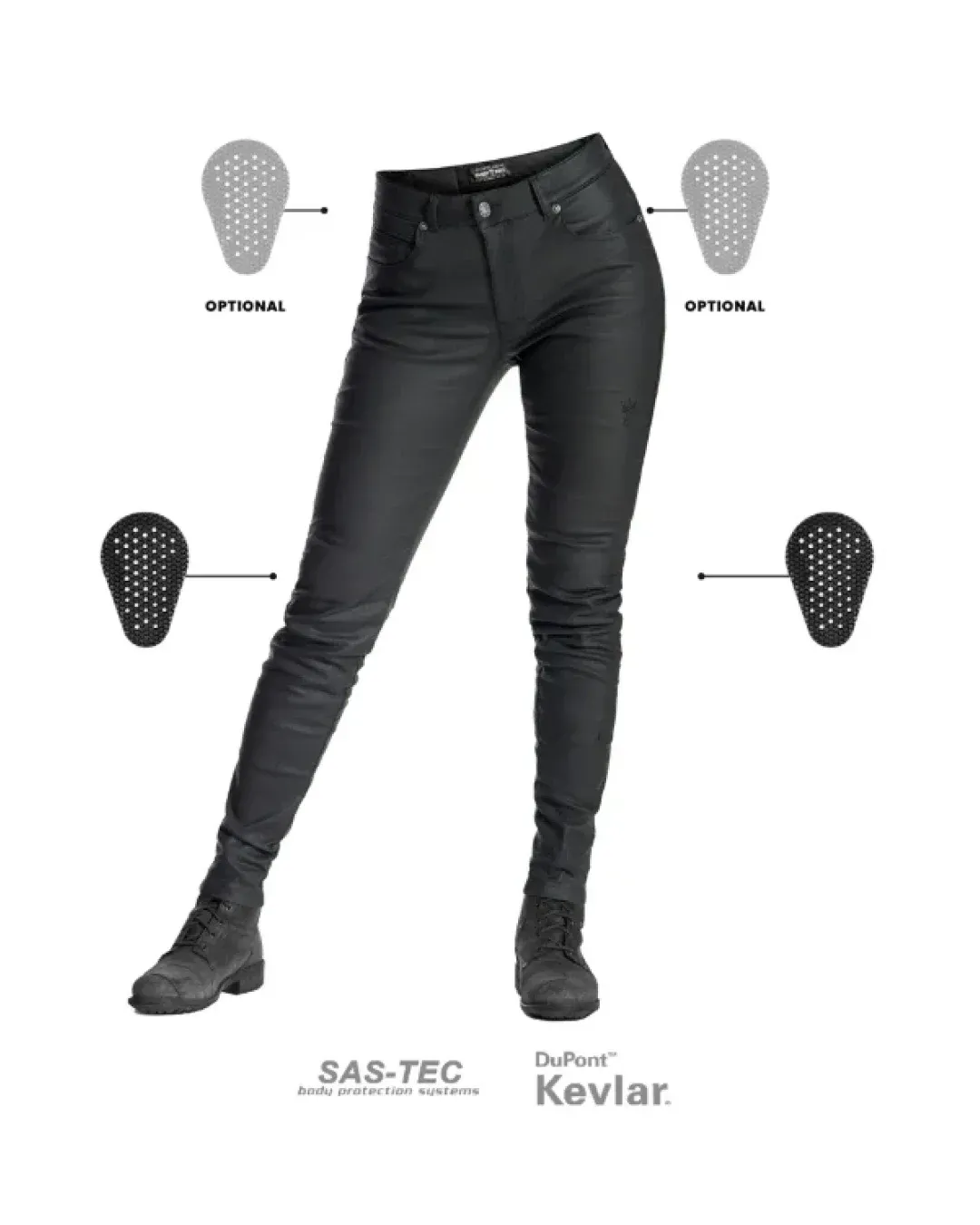 Дамски мото дънки PANDO MOTO LORICA KEV 02 - Slim-Fit Kevlar® - LONG