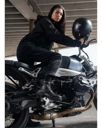 Дамски мото дънки PANDO MOTO MILA CARGO BLACK Chino Style Cordura®