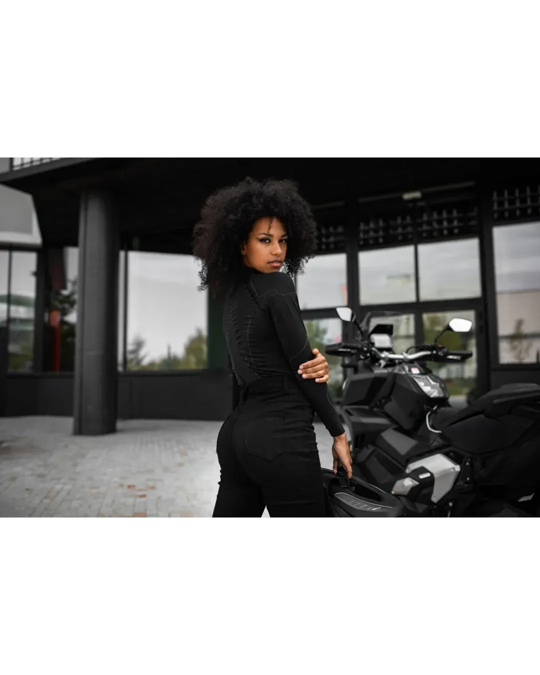 Дамски мото дънки SECA ANGEL BLACK