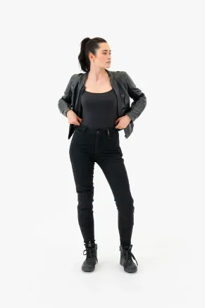 Дамски мото дънки SHIMA FLEXX BLACK LONG