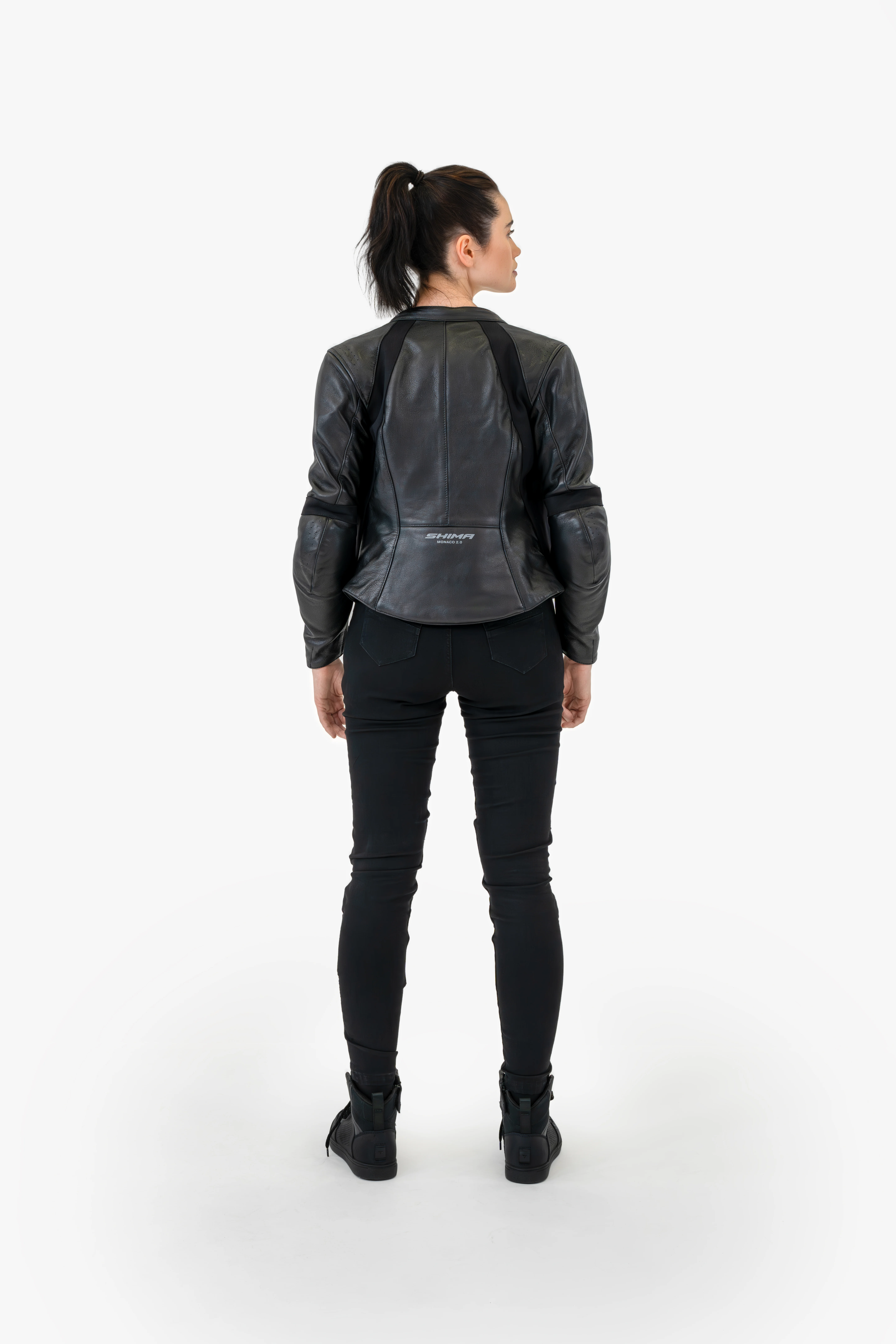 Дамски мото дънки SHIMA FLEXX BLACK LONG